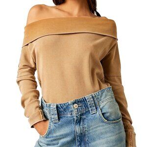 We The Free Not The Same Off the Shoulder Top L NWOT